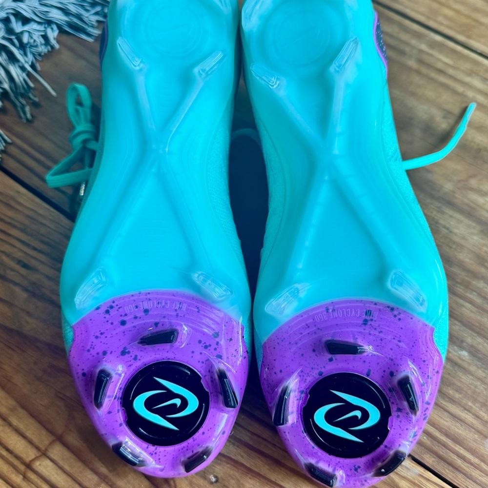 Nike Women's 6 phantom, Luna elite TF- Teal and Purple - Picture 2 of 8